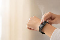 VANTAIR bracelet worn on wrist releasing aroma